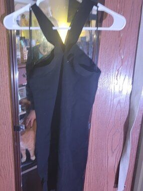 Black Crossback Mini Dress - Classic Sleek Design